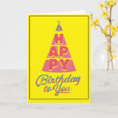 Funny Self-Deprecating Birthday Humor カード (黄色い花)