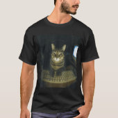 Funny Serious Gamer Cat Lovers Stud Kitty Cat Meme Tシャツ (正面)