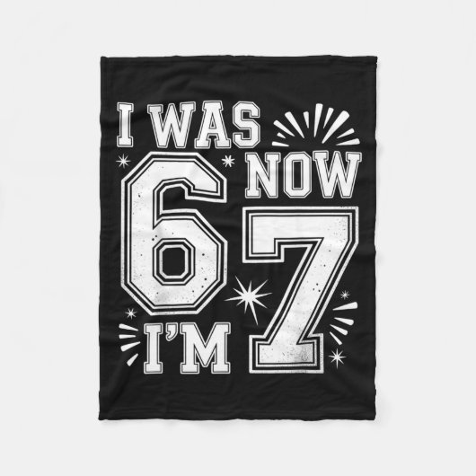 Funny Seven Year Old Birthday Design Kids  フリースブランケット (正面)