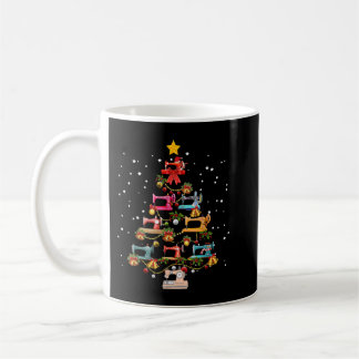 Funny Sewing Machine Christmas Tree Christmas Orna コーヒーマグカップ