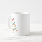 Funny Sewing Machine Christmas Tree Christmas Orna コーヒーマグカップ (正面左)