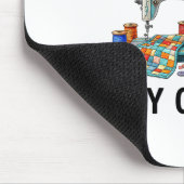 Funny Sewing Sewer My Office Quilt Quilting Patter マウスパッド (コーナー)