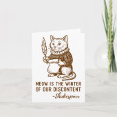 Funny Shakespeare Quote Cat Shakespurr  カード (正面)