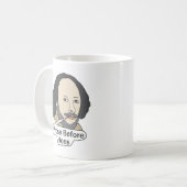 Funny Shakespeare Quote - Prose Before Hoes コーヒーマグカップ (正面左)
