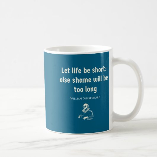Funny Shakespeare Quote Theater English Literature コーヒーマグカップ (右)