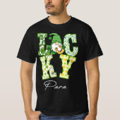 Funny Shamrock Gnome Luck Para St Patricks Day Iri Tシャツ (正面)