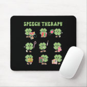 Funny Shamrock Speech Therapy St Patrick's Day Slp マウスパッド (マウス)