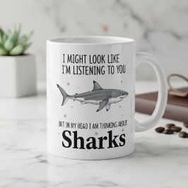 Funny Shark Coffee Mug Gift For Shark Lovers コーヒーマグカップ