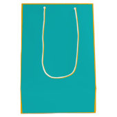 Funny Shark Cyber Security Expert ミディアムペーパーバッグ (裏面)