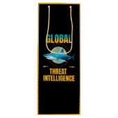 Funny Shark Cyber Security Expert ワインギフトバッグ (正面)