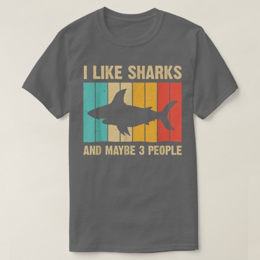 Funny Shark Design For Kids Men Women Animal Shark Tシャツ (デザイン正面)