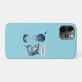 Funny shark diver lunch time :nice bubbles bro Case-Mate iPhoneケース (裏面(横))