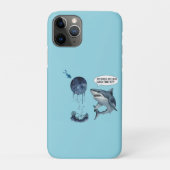 Funny shark diver lunch time :nice bubbles bro Case-Mate iPhoneケース (裏)