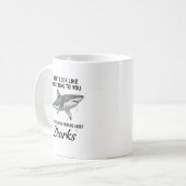 Funny Shark Mug Coffee Cup Shark Lover Gift コーヒーマグカップ (正面左)