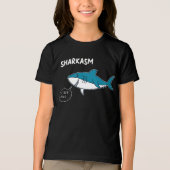 Funny Sharkasm 'I Love Salad' Cartoon T-Shirt Grap トライブレンドＴシャツ (正面)