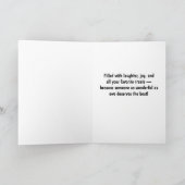 Funny Sheep Birthday Pun card – Baa-rilliant サンキューカード (内部)