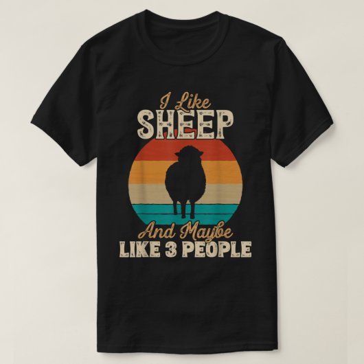 Funny Sheep Lover Shirt for Introverts Tシャツ (デザイン正面)