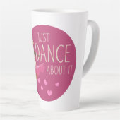 Funny Sheep Message - Just Dance About It 1 カフェラテマグ (右アングル)