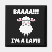 Funny Sheep Quote Baaah I'm A Lamb  マグネット (正面)