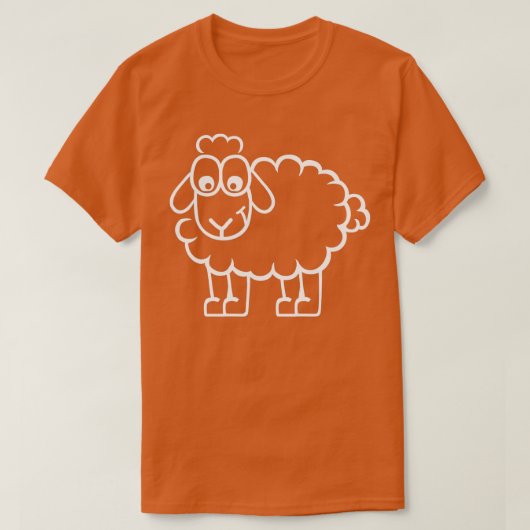 Funny sheep  tシャツ (デザイン正面)