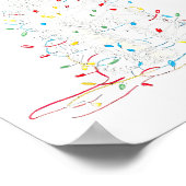 Funny Sheepadoodle Christmas Graphics Dog Lights L ポスター (角)