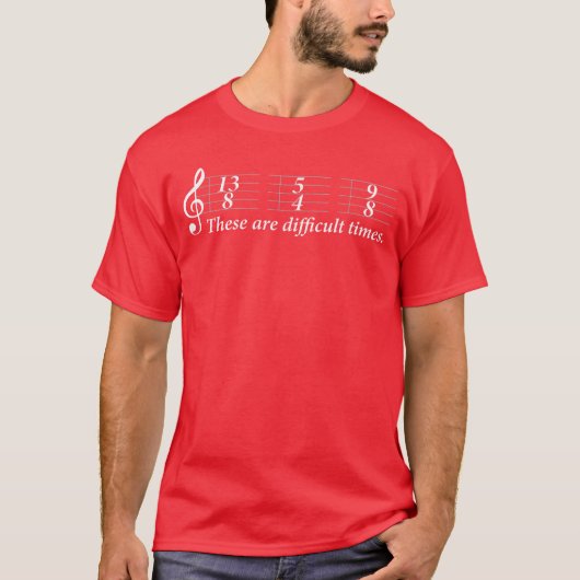 Funny Sheet Music for Musicianhese are Difficultim Tシャツ (正面)