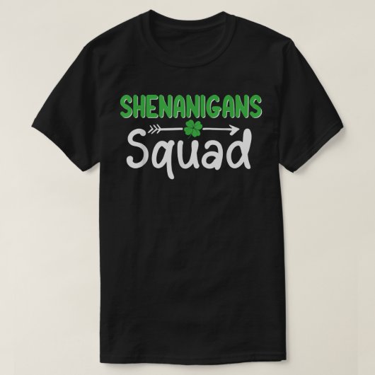 Funny Shenanigans Squad St Patrick's Day Matching  Tシャツ (デザイン正面)