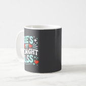 Funny She's My Midnight Kiss Valentine Matching Co コーヒーマグカップ (正面左)