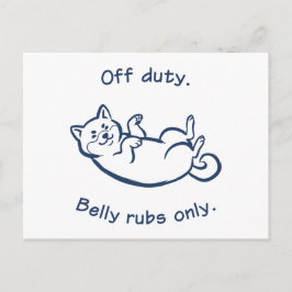 Funny Shiba Inu Belly Rubs Only Postcard ポストカード