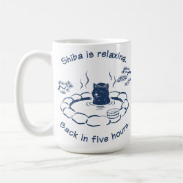 Funny Shiba Inu Onsen Hot Spring Coffee Mug コーヒーマグカップ
