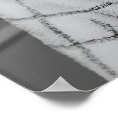 Funny Shih Tzu Bathrobe Print, Quirky Dog Bathroom ポスター (角)