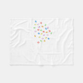 Funny Shine Bright Like A Call Light Christmas Pca フリースブランケット (正面(横))