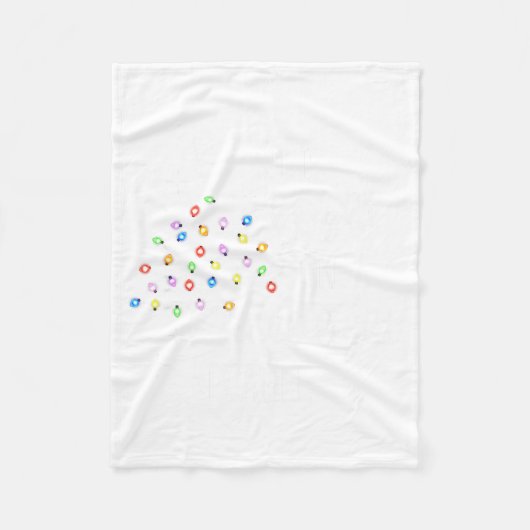 Funny Shine Bright Like A Call Light Christmas Pca フリースブランケット (正面)