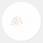 Funny Shine Bright Like A Call Light Christmas Pca ラウンドシール (正面)