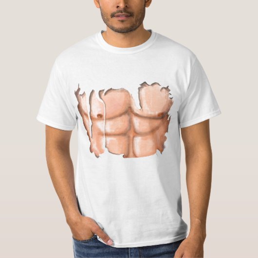 Funny Shirt - Muscle and Six Pack Tシャツ (正面)