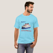 Funny Shirt - Rule #1 Don’t Fall Off the Boat Tシャツ (正面フル)