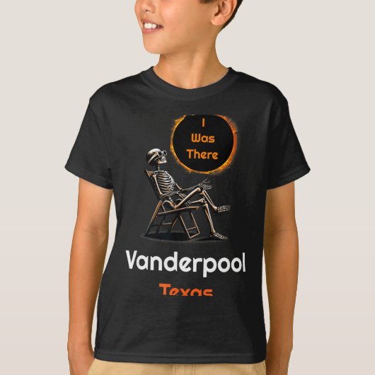 Funny Shirt Solar Eclipse Vanderpool Texas There Tシャツ (正面)