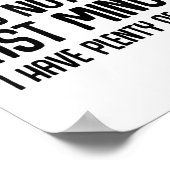 Funny Shirts About Being Late Don't Rush Me Funny  ポスター (角)