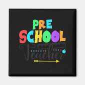 Funny Short School Teacher Quote Saying Pre School マグネット (正面)