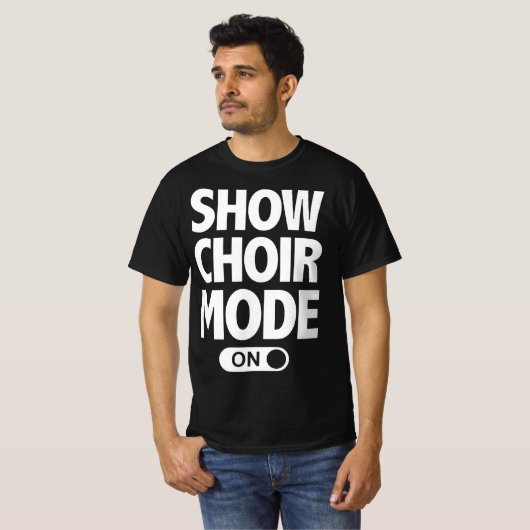 Funny Show Choir Music Lover Singing Nerd  Tシャツ (正面フル)
