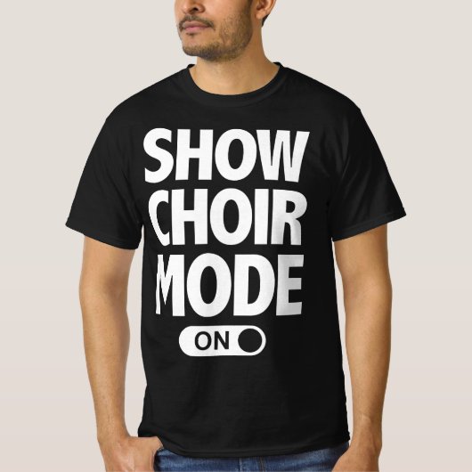 Funny Show Choir Music Lover Singing Nerd  Tシャツ (正面)