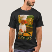 Funny Shrimp Chef Cooking Shrimp Fried Rice Meme B Tシャツ (正面)