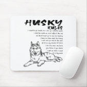 Funny Siberian Husky Dog Hand Drawn Art Men Women  マウスパッド (マウス)