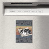 Funny Siberian Husky Pet Lovers Dog Owner  マグネット (インサイチュ (食洗機))