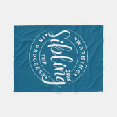 Funny Sibling Trip 2026 Family Matching Girls Sist フリースブランケット (正面(横))