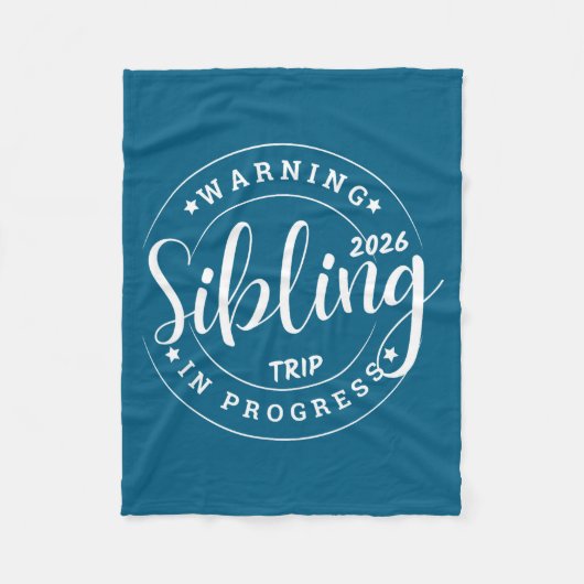Funny Sibling Trip 2026 Family Matching Girls Sist フリースブランケット (正面)