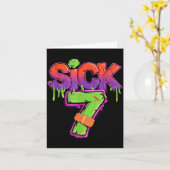 Funny Sick Seven 67 Funny Meme Sick Of 7  カード (黄色い花)