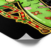 Funny Sick Seven Meme 67 Six Seven Santa Hat Chris ポスター (角)