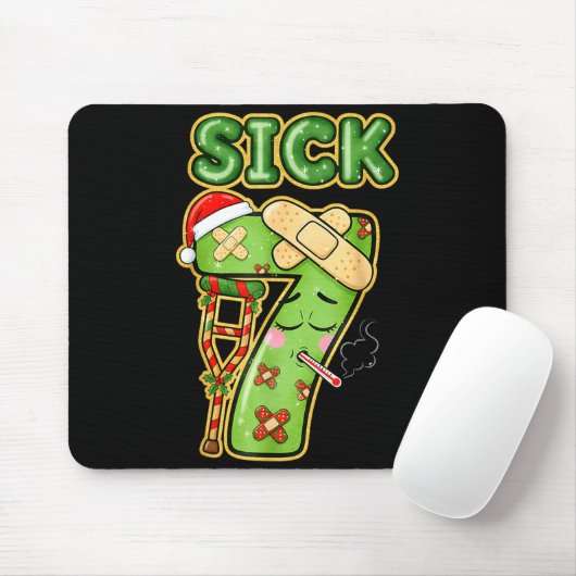 Funny Sick Seven Meme 67 Six Seven Santa Hat Chris マウスパッド (マウス)