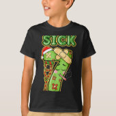 Funny Sick Seven Meme 67 Six Seven Santa Hat Chris Tシャツ (正面)